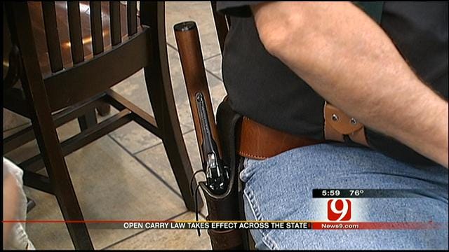 Controversial Open Carry Law Now in Effect in Oklahoma