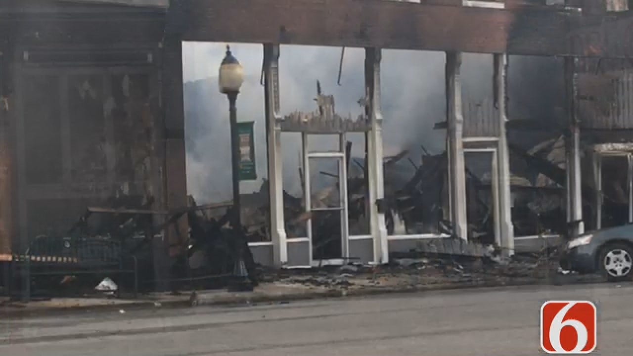 Joseph Holloway Reports On Downtown Wagoner Fire