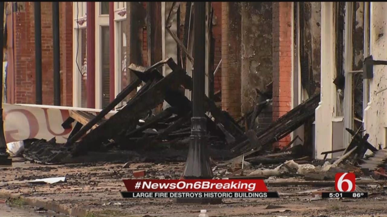 Community Distraught After Downtown Wagoner Fire