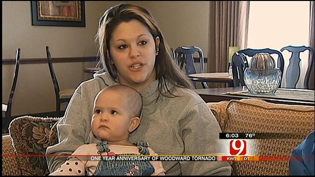 News 9 Visits Woodward Mom Who Gave Birth To Baby After Tornado
