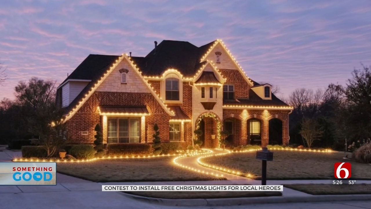 Oklahoma Landscaper To Install Christmas Lights On Community-Voted Local Heroes, For Free