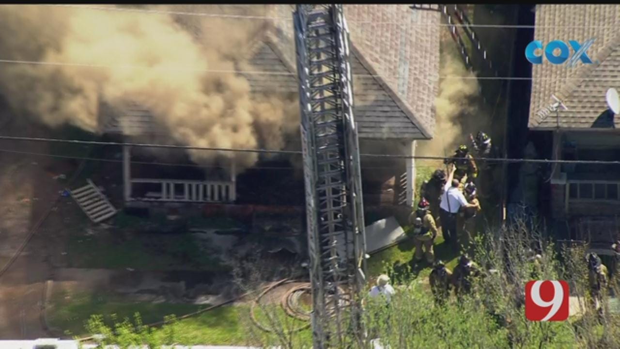 Crews Respond To Reported House Fire In NW Oklahoma City