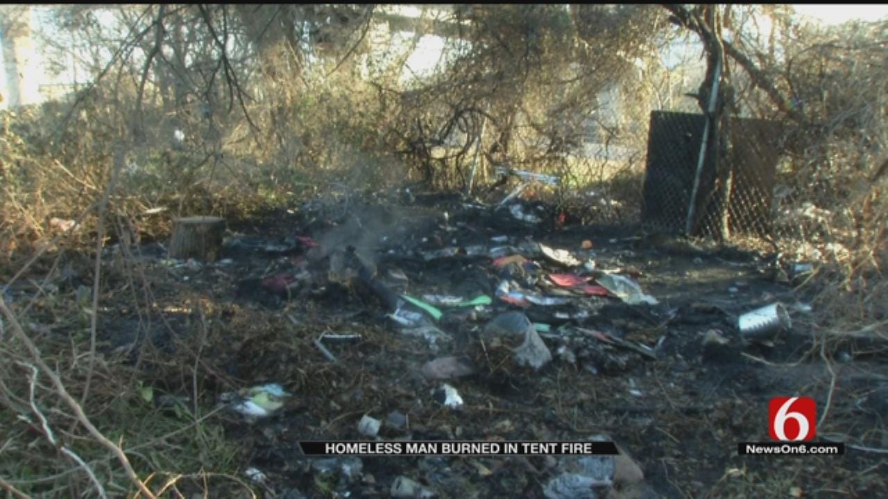 Man Burned In Homeless Camp Near Tulsa Highway Bridge