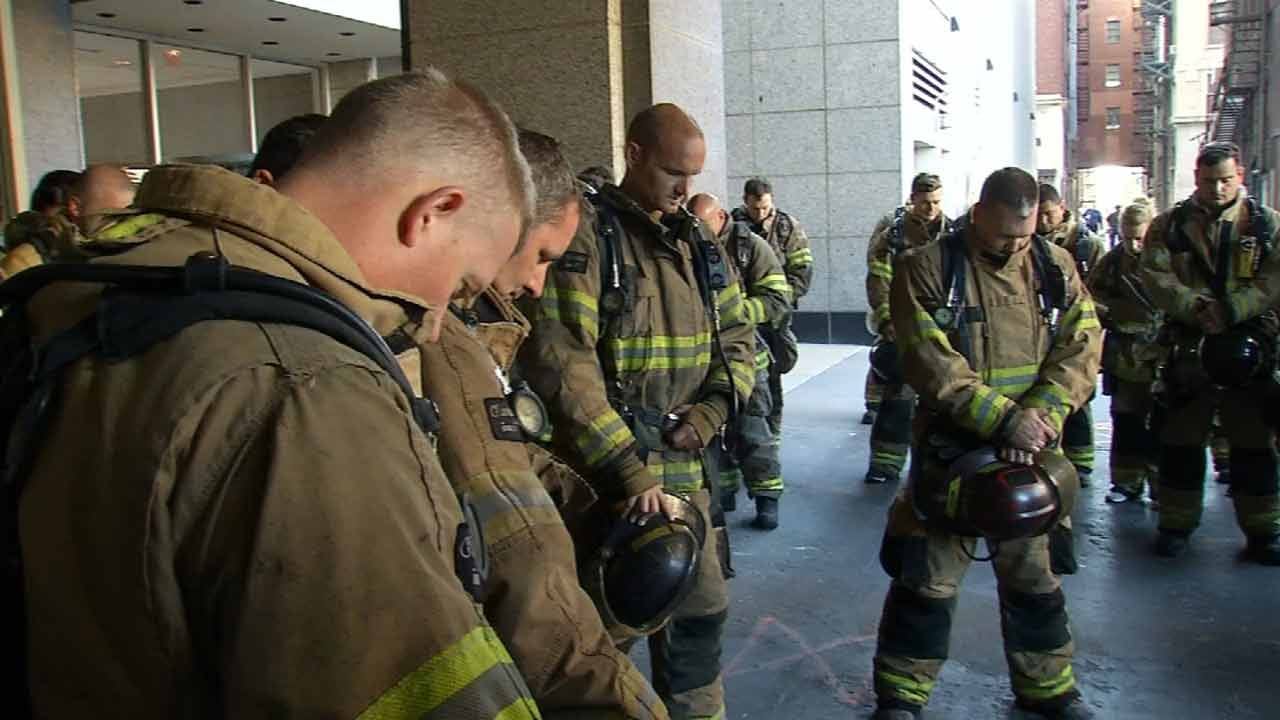 Tulsa First Responders Climb To Honor Fallen 9/11 Emergency Workers