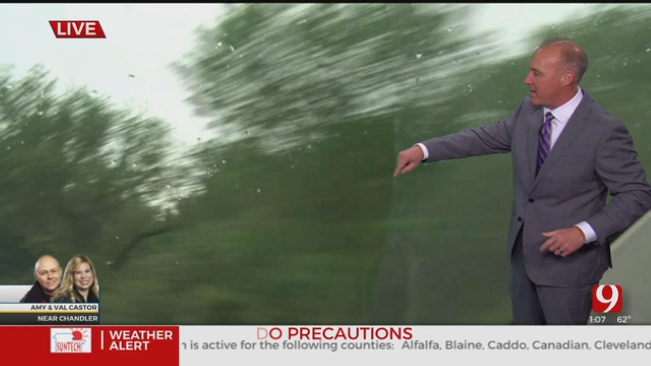 WATCH: David Payne Sees Big Hook On Storm Near Chandler