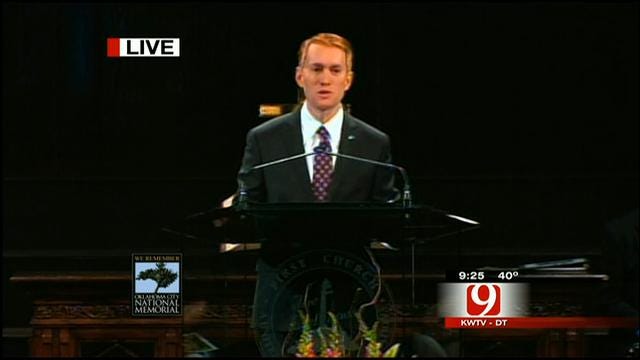 Congressman James Lankford Speaks At Bombing Remembrance Ceremony
