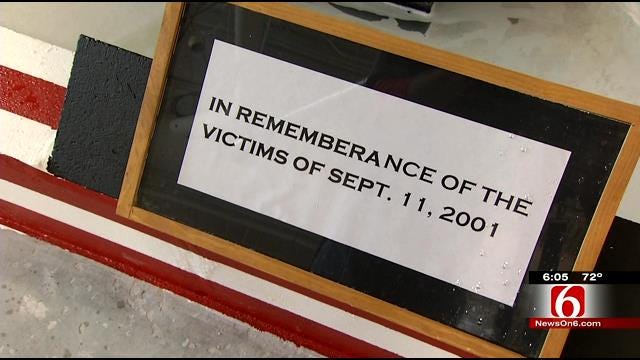 Tulsa Tech Students Build Tribute Wall For 9/11 Victims
