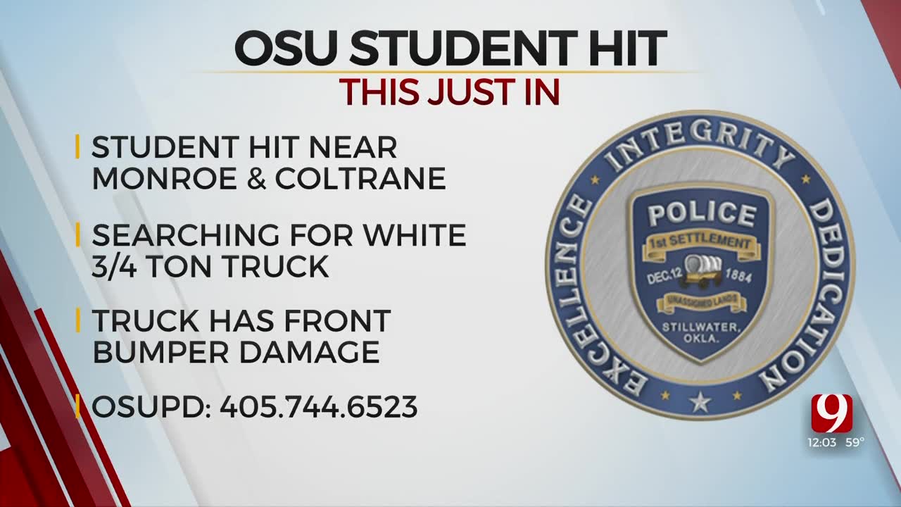 OSU Police Investigate Campus Hit-And-Run Involving Student
