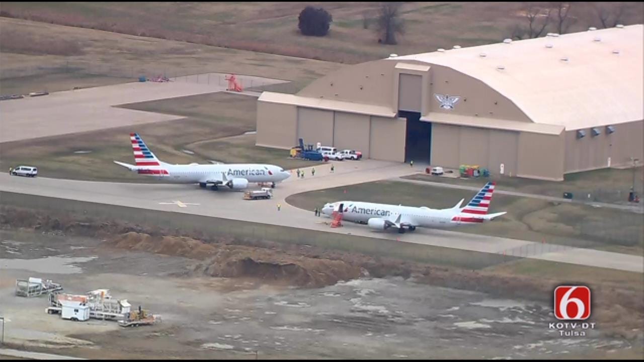 3 American Airlines 737 MAX 8 Jets In Tulsa For Parking