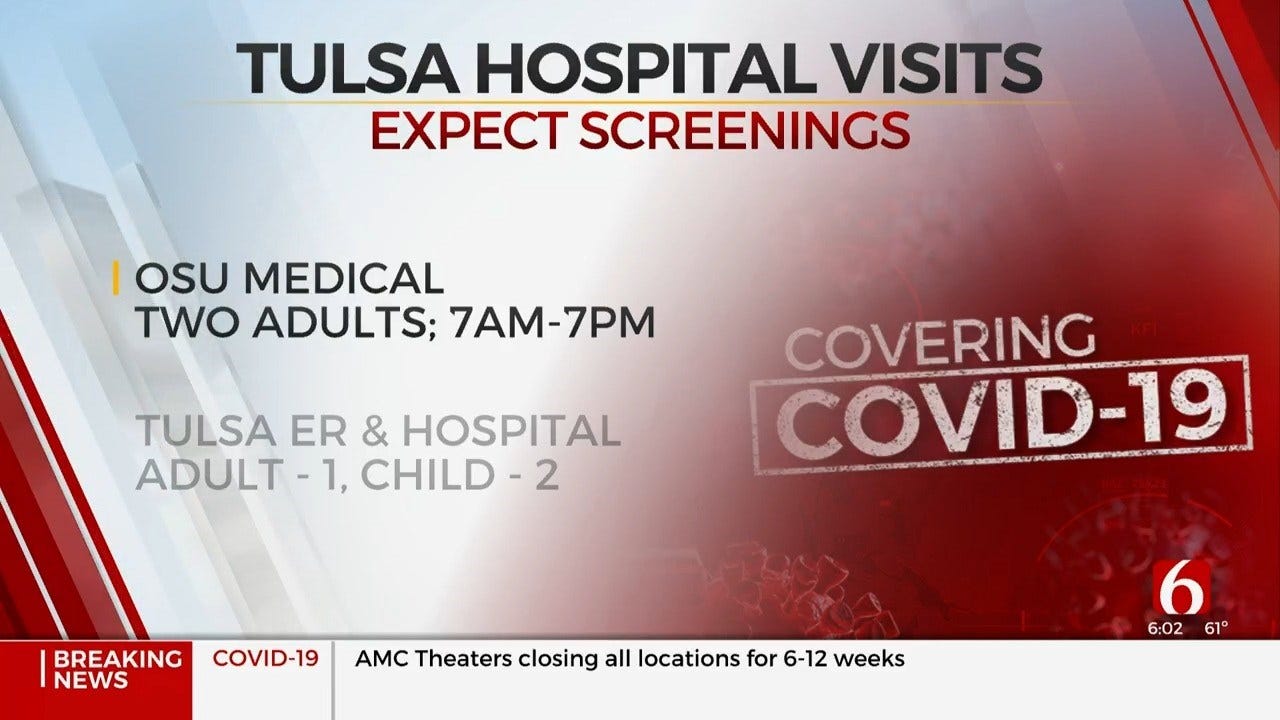 Tulsa Hospitals Outline Visiting Restrictions Amid Coronavirus (COVID-19) Pandemic