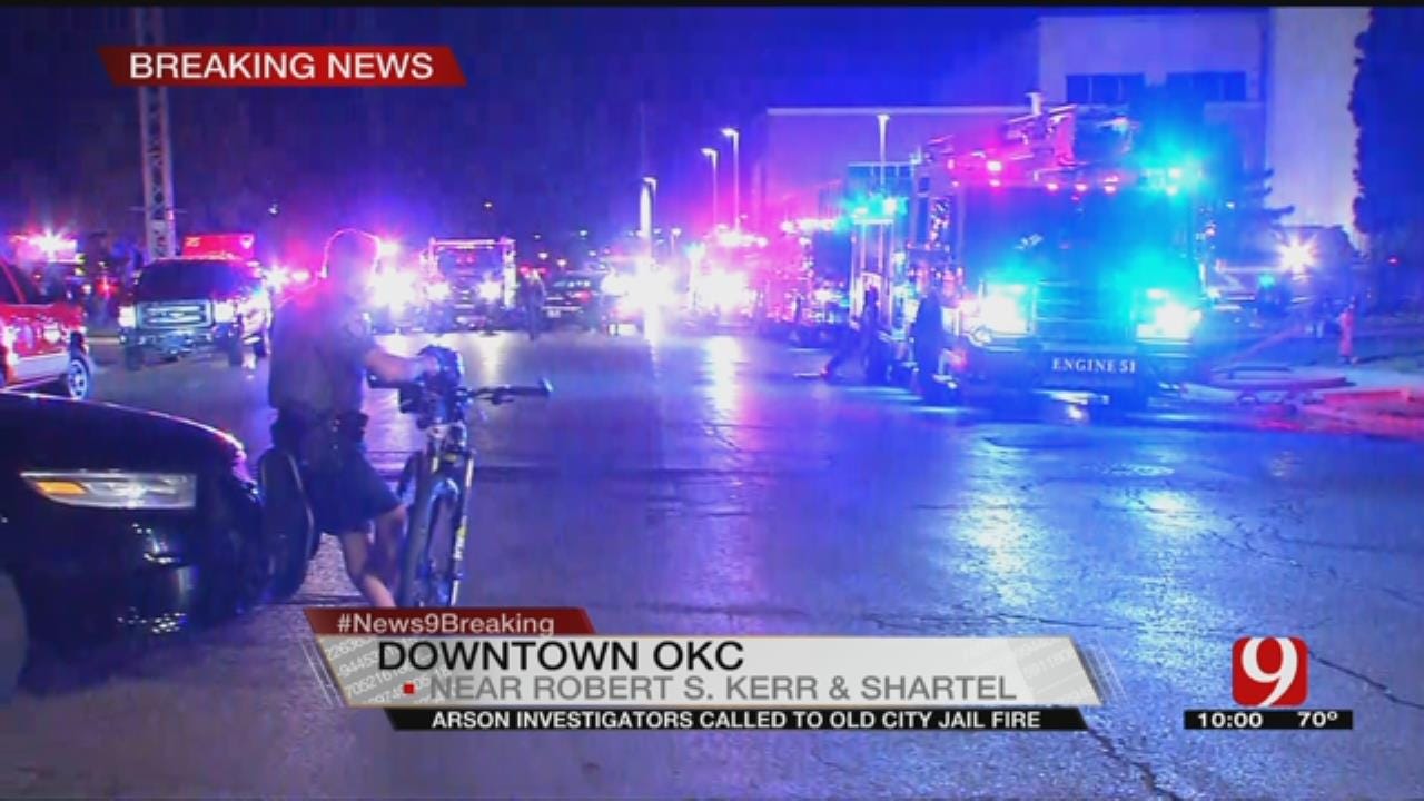 Crews Battle Fire At Old Oklahoma City Jail In NW OKC
