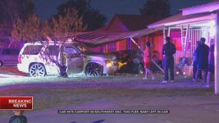 Police Search For Parents Of Baby Left Inside Car That Crashed Into SW OKC Home