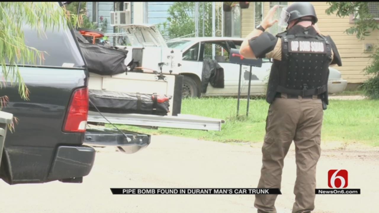 Pipe Bomb Found in Durant Man's Car