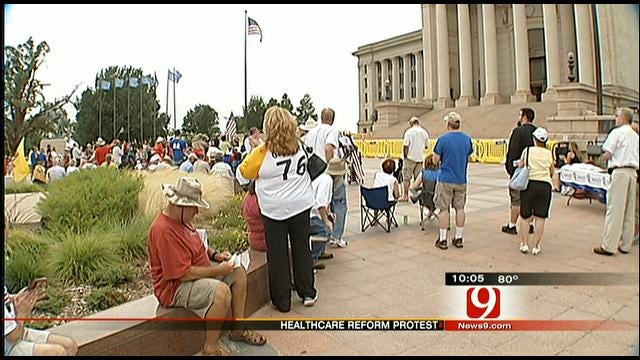 Oklahomans Rally Against President Obama's Healthcare Plan