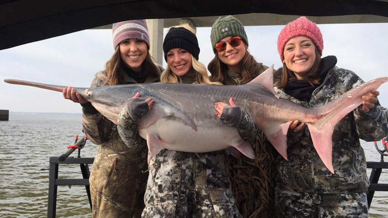 Girls' Trip Turns Into Spoonbill-Snagging Adventure On Grand Lake