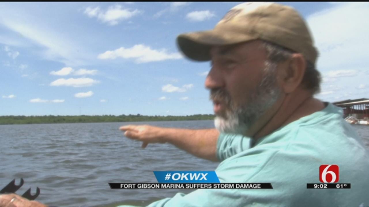 Straight-Line Wind Rips Through Fort Gibson Marina Causing Major Damage