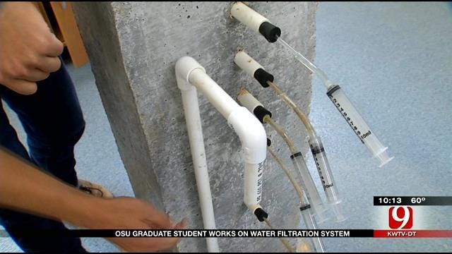OSU Graduate Student Works On Water Filtration System