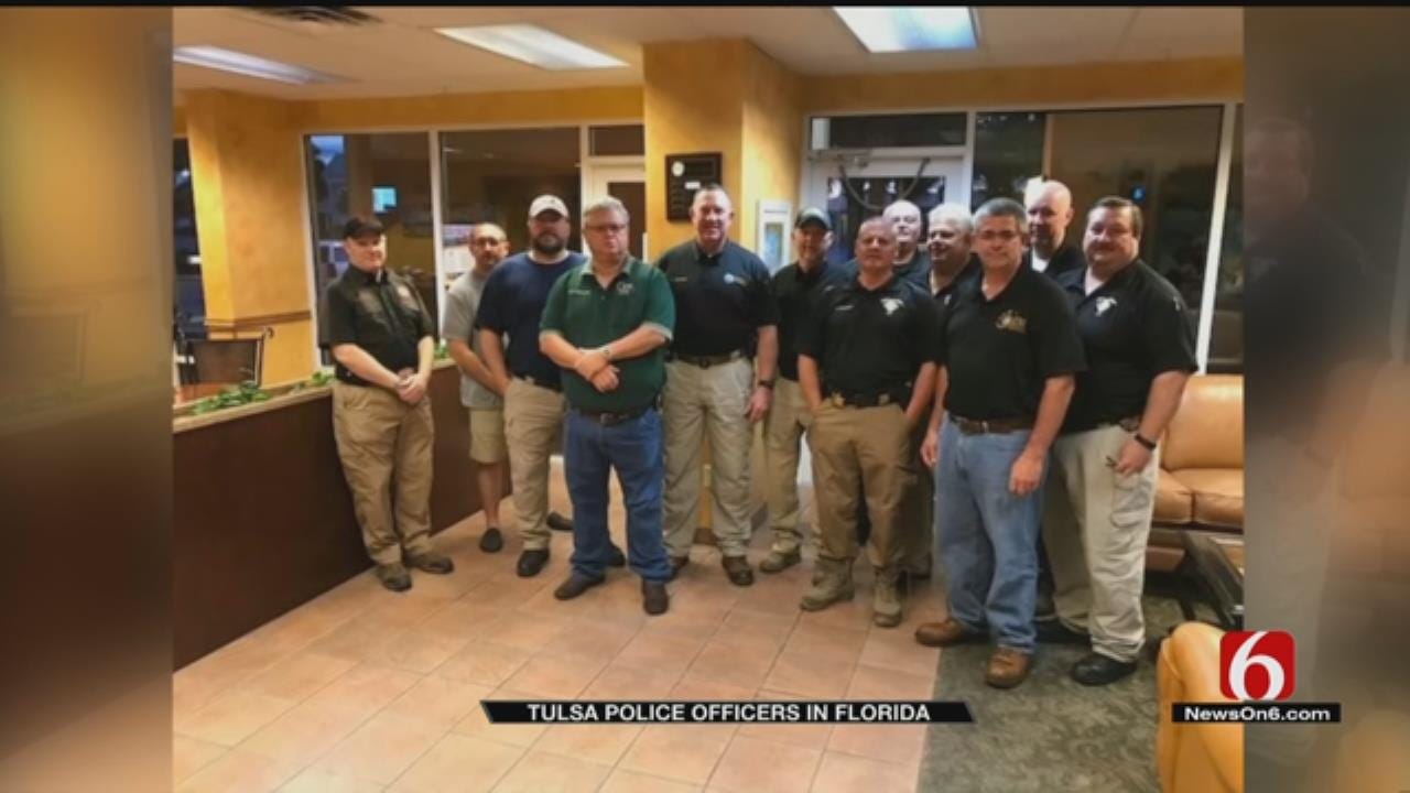 Tulsa Police Officers Do Their Part In Florida
