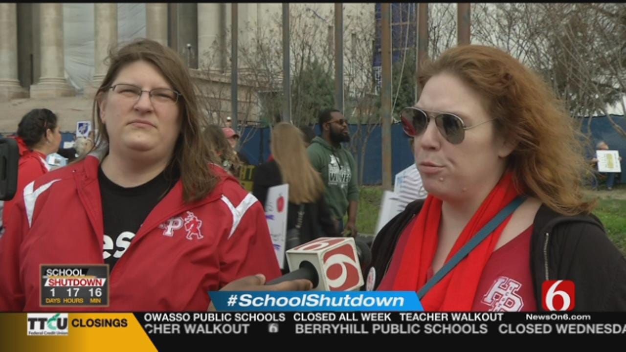 Out Of State Support For Teachers At Oklahoma City Rally