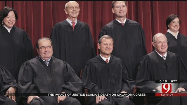 Death Of Supreme Court Justice Scalia Could Affect Oklahoma Cases