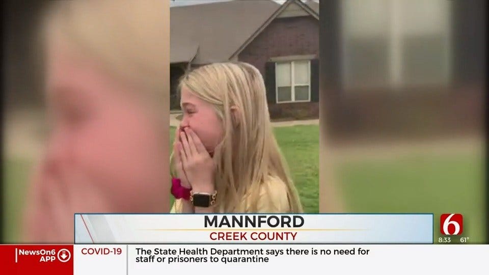 MannFord Girl Surprised With Birthday Parade