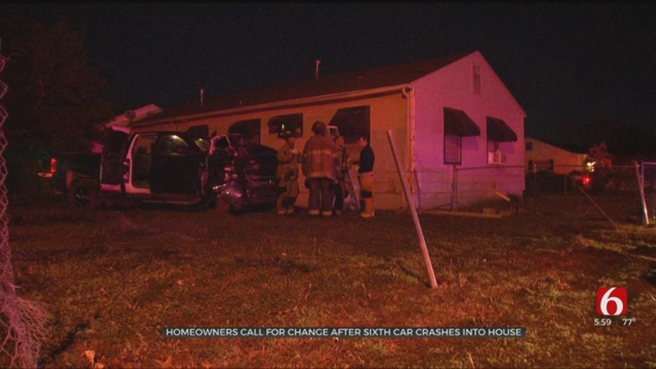 Tulsa Homeowner ‘Keeping Score’ After 6th Vehicle Crashes Into Her Home