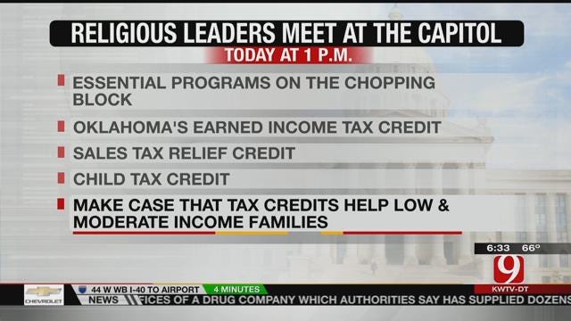 Religious And Nonprofit Leaders To Meet At Capitol About Tax Credits