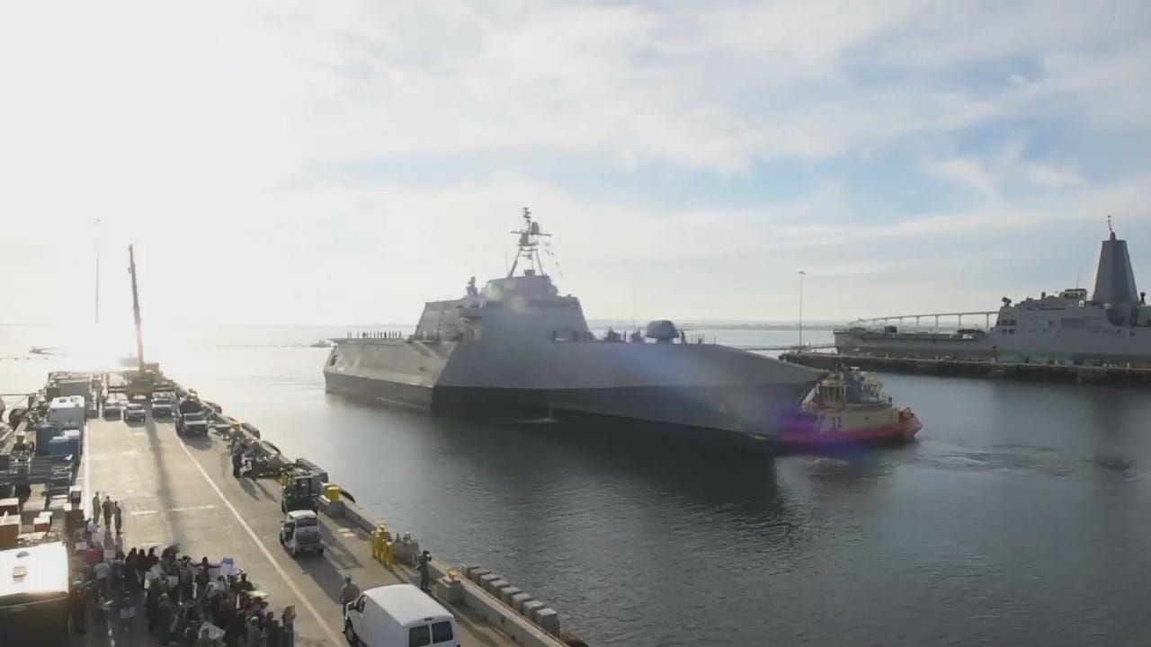 US Navy Video: USS Tulsa Arrives In San Diego