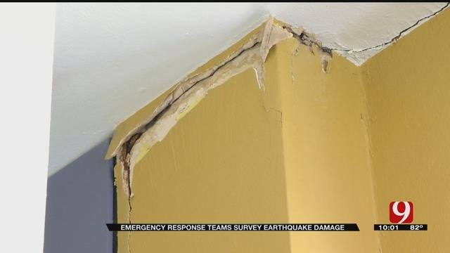 Structural Engineer Inspects Damage In Pawnee Nation Buildings