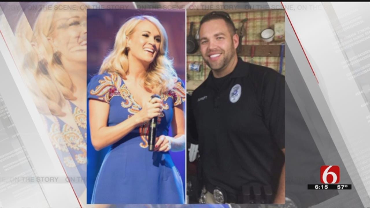 Carrie Underwood Helps Out Injured Oklahoma Officer