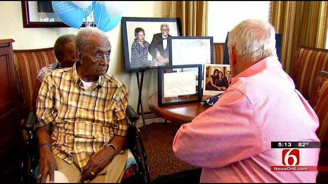 Oklahoma's Oldest Living African American WWII Vet Turns 100
