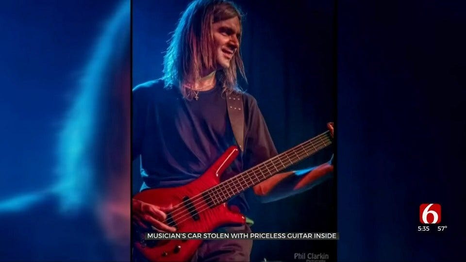 Tulsa Musician's Car Stolen With Priceless Guitar Inside
