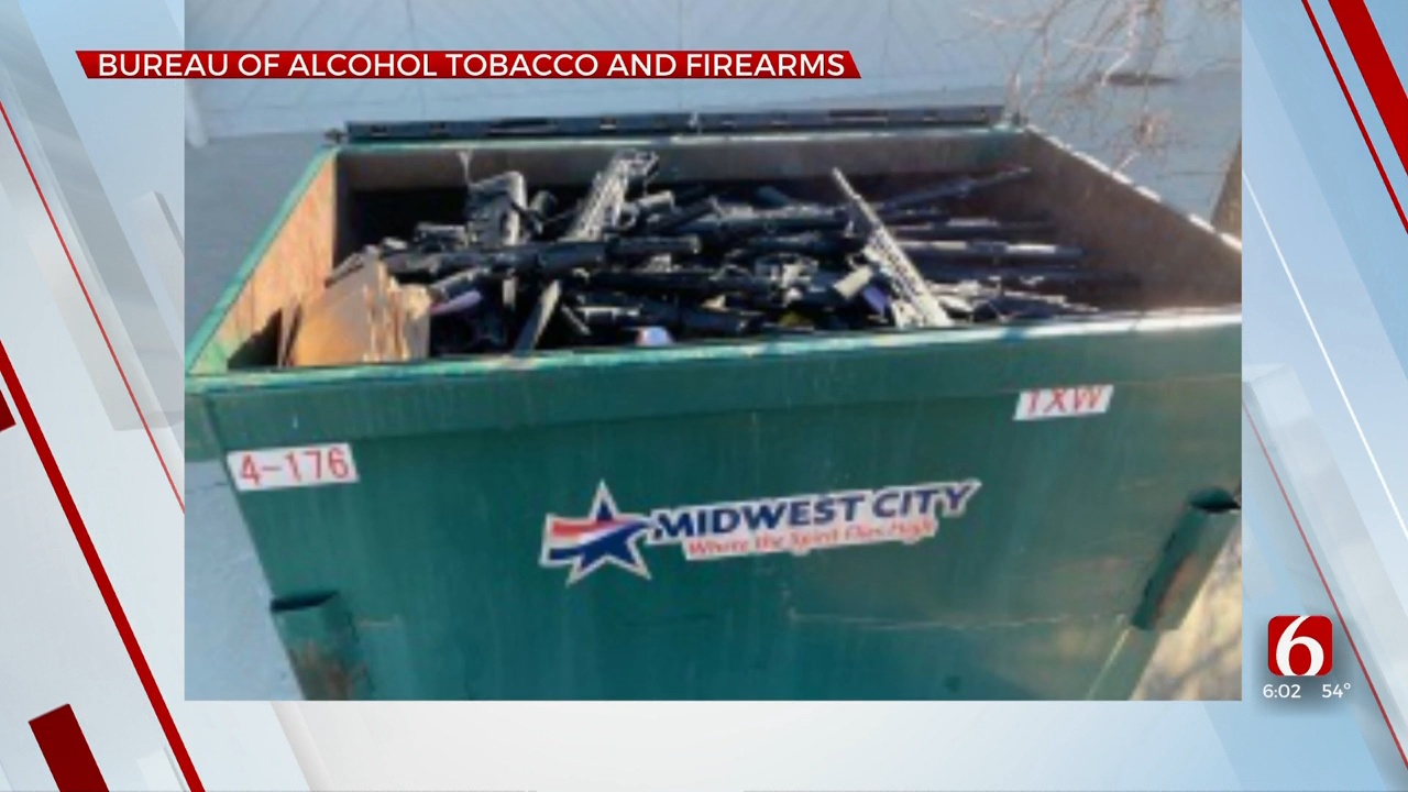 Hundreds Of Guns Found In Oklahoma Dumpster, Authorities Investigating