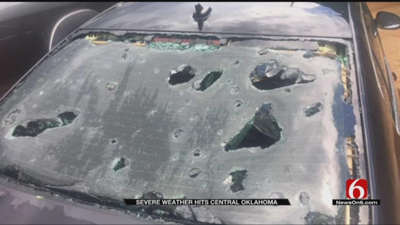 Hail Damage Reported Across North-Central Oklahoma