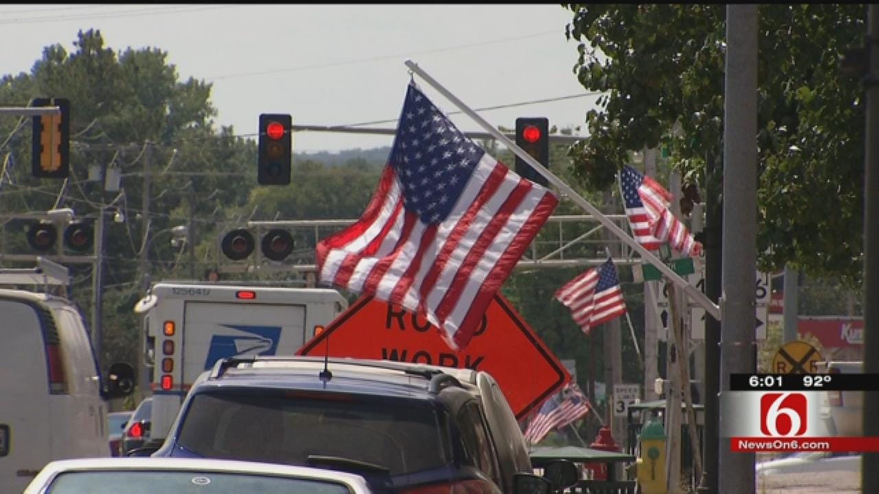 Veterans Angry After U.S. Flags Stolen From Bristow's Historic Main Street