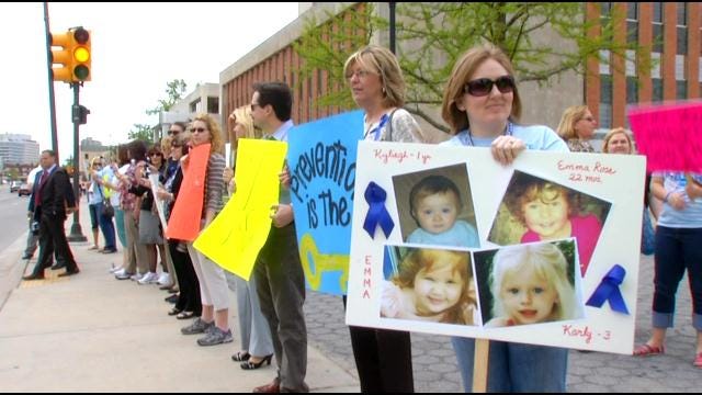 Crowds Stand Up For Kids In Tulsa March Against Child Abuse