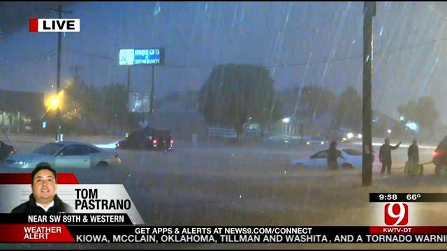 Emergency Crews Respond To Flooding and Damage Throughout OKC