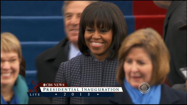 First Lady Michelle Obama Arrives At Swearing-In Ceremony