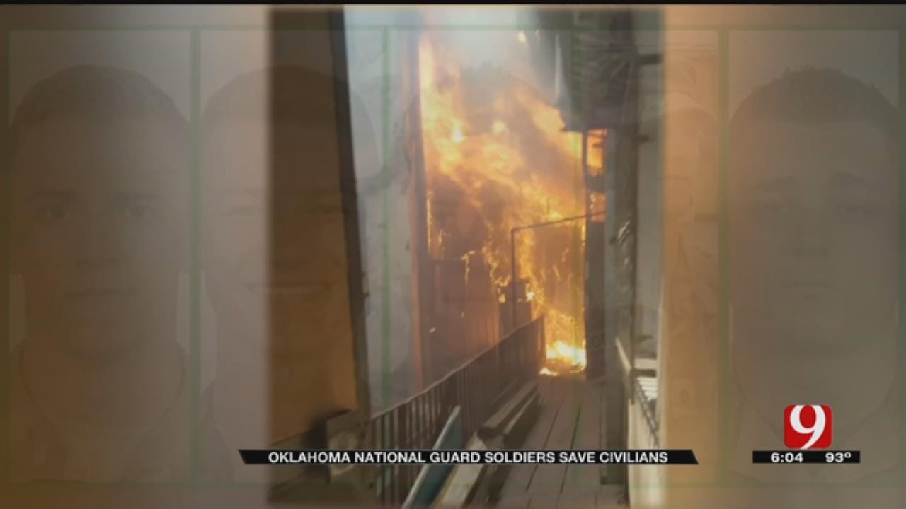 Five Oklahoma National Guard Soldiers Save Residents Of Burning Apartment In Ukraine