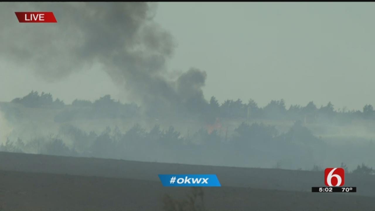 Largest Wildfire In Oklahoma Spreads Northeast