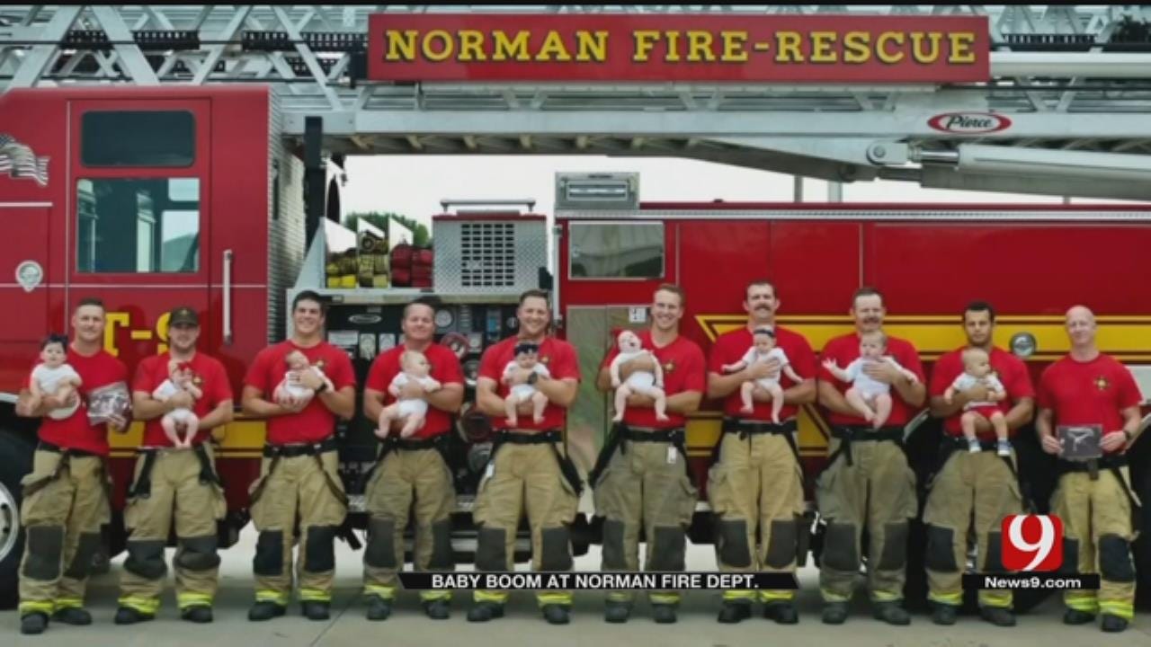 Baby Boom! Norman Fire Dept. Celebrates 9 Babies In Less Than A Year