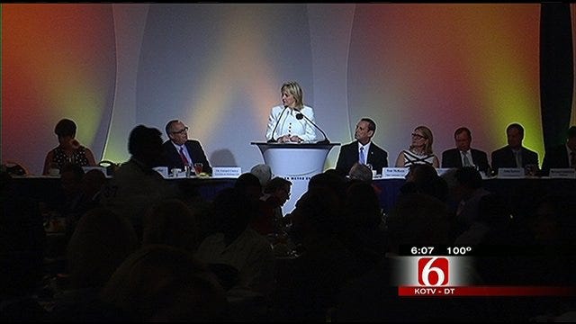 Governor Mary Fallin Makes 'State Of The State' Address In Tulsa