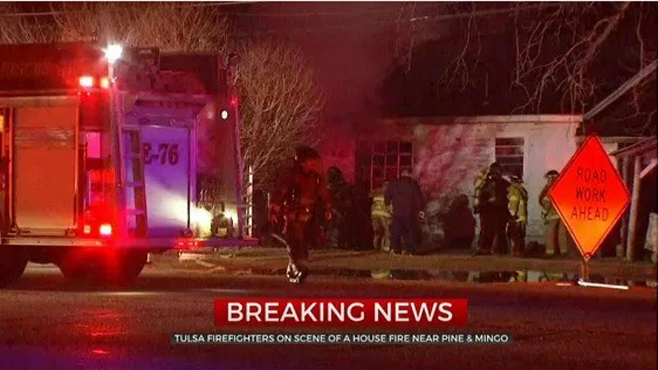 Tulsa Firefighters Investigate Cause Of Vacant House Fire