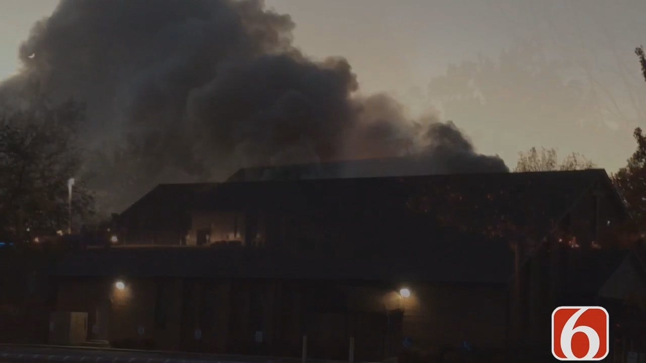 WEB EXTRA: Viewer Video Of Claremore Church Fire Part 1
