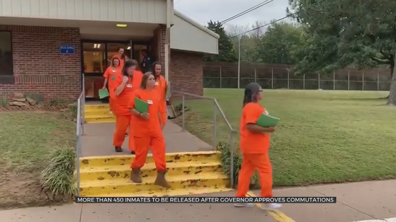 More Than 450 Oklahoma Inmates To Be Released After Gov. Stitt Signed Commutation Certificates