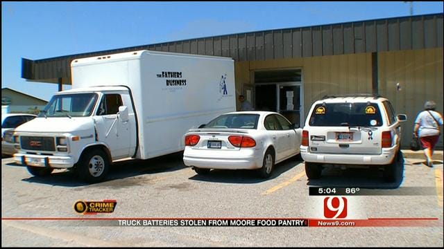 Thief Steals Batteries From Moore Food Pantry's Trucks