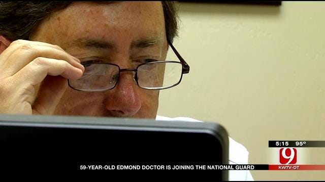 Edmond Doctor, 59, Joins The National Guard