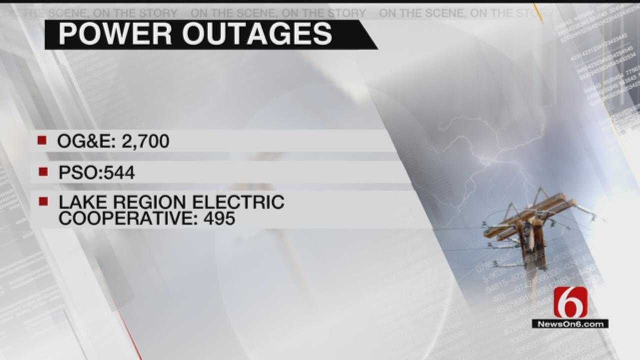 Storms Leave Thousands In Eastern Oklahoma Without Power