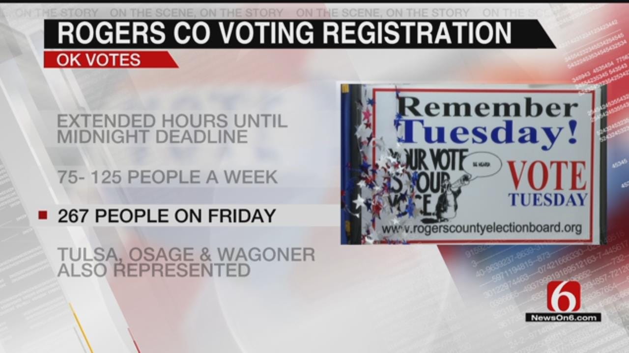 Rogers Co. Election Board Claims Record Number Of Voters Registered Before Deadline