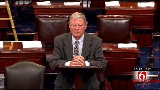 Senator Jim Inhofe Thanks Colleagues After Loss Of Son In Plane Crash
